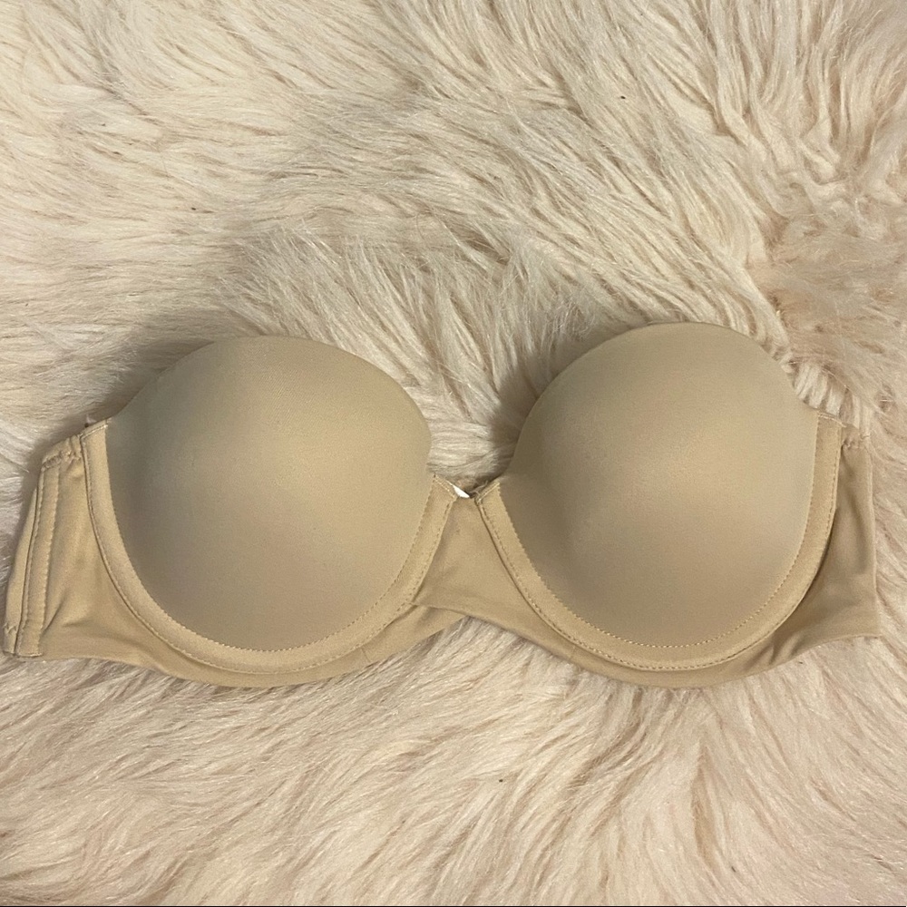 Nude Strapless Push Up Bra